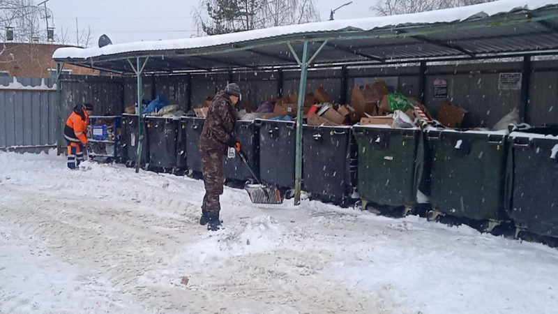 В Рузском округе следят за состоянием контейнерных площадок