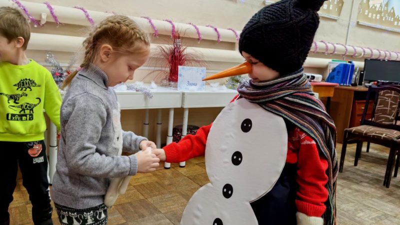 Маленькие ружане выполнили задания Зимы и нашли клад