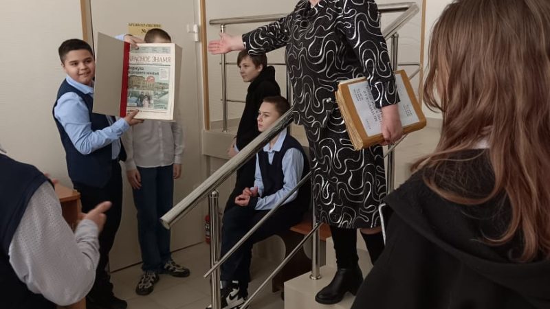 Семиклассники из Рузской школы №3 побывали в Рузском архиве