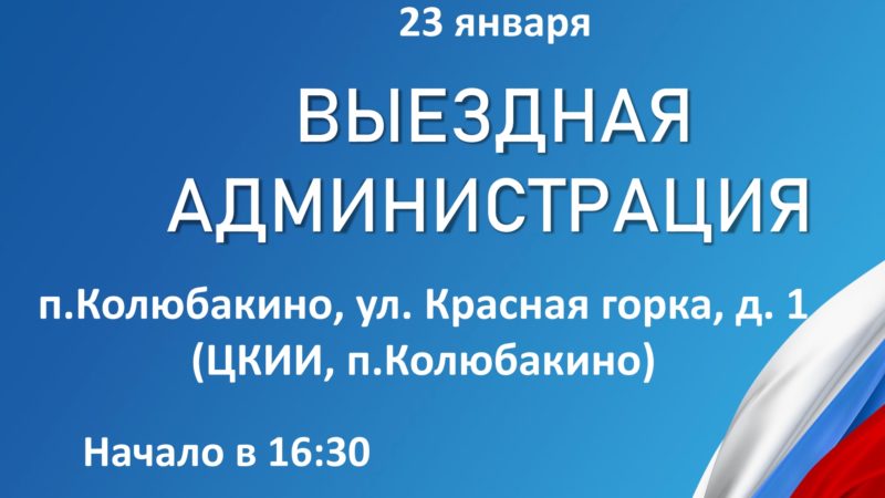 В Колюбакино пройдет «Выездная администрация»