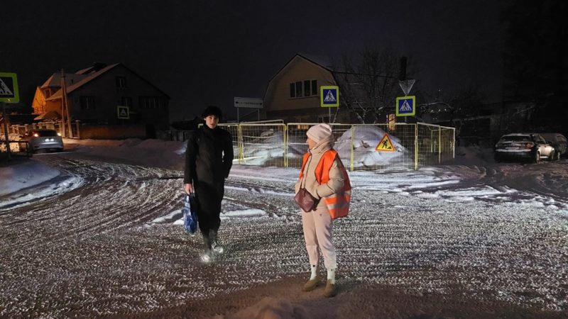 Рузских школьников приучают правильно переходить дорогу