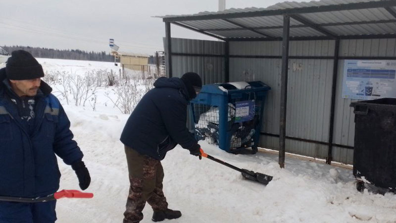 В Рузском округе приводят в порядок контейнерные площадки