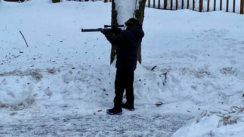 На Городке сражались в  «Лазертаг»