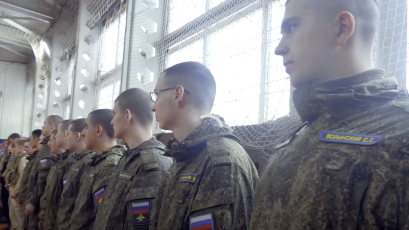 Занятия по начальной военной подготовке в Рузе
