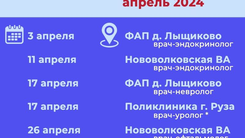 Жителям Рузского округа — о приеме узких специалистов на селе