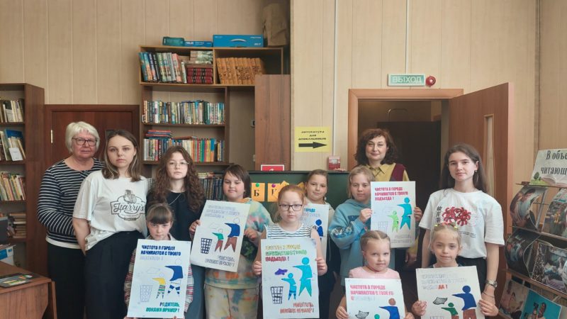 Юные дороховчане разместят экологические плакаты в подъездах
