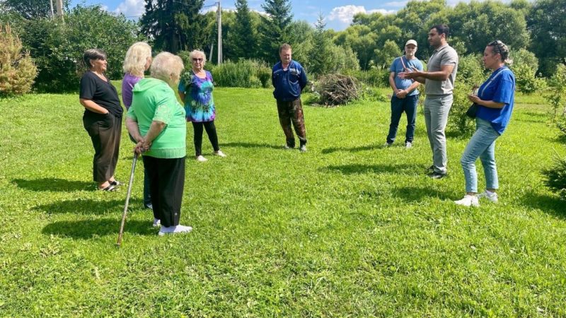 Заместитель главы Рузского городского округа Армен Шахбабян провел обход территории деревни Бунино