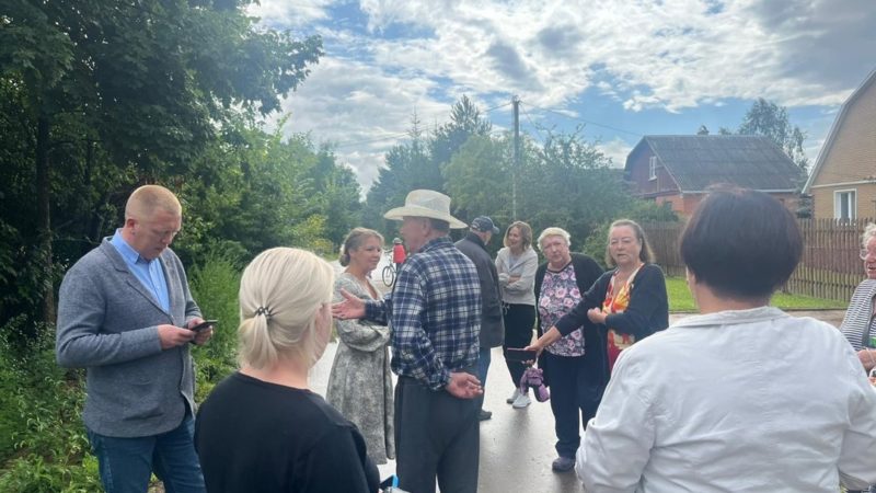 Заместитель главы Рузского городского округа Тамара Пирогова провела обход территории деревни Кривошеино