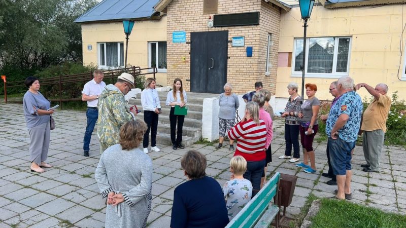 Заместитель главы Рузского городского округа Евгения Моисеева встретилась с активными жителями деревни Барынино