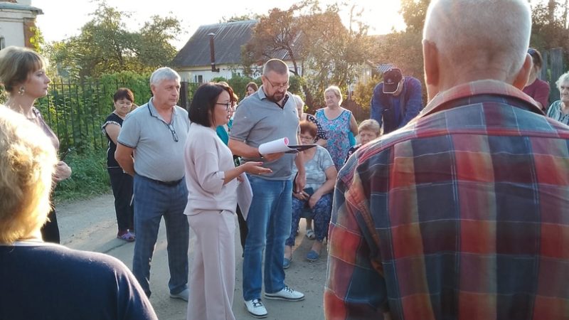 В Тучково с жителями частного сектора обсудили вопрос водоснабжения