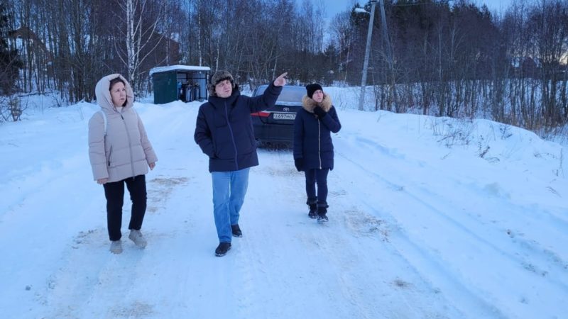 Заместитель Главы Рузского городского округа Валентина Буздина провела обход территории деревни Константиново