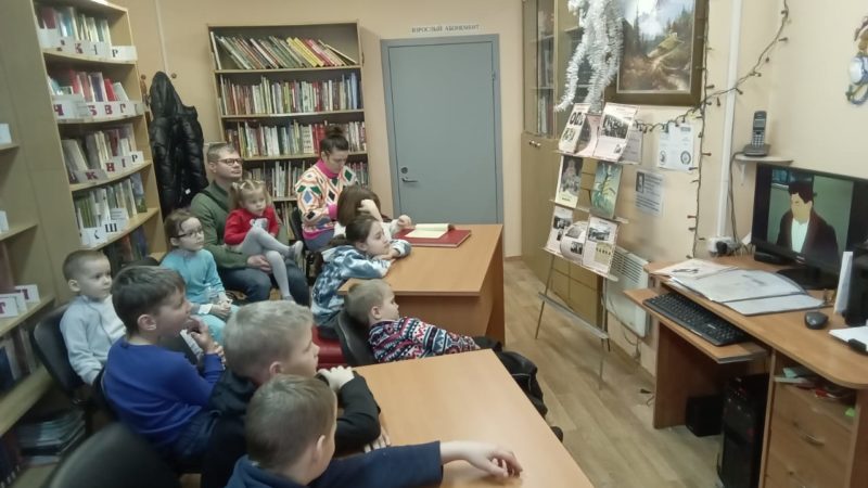 В Старорузской библиотеке смотрели мультфильмы по произведениям Чехова