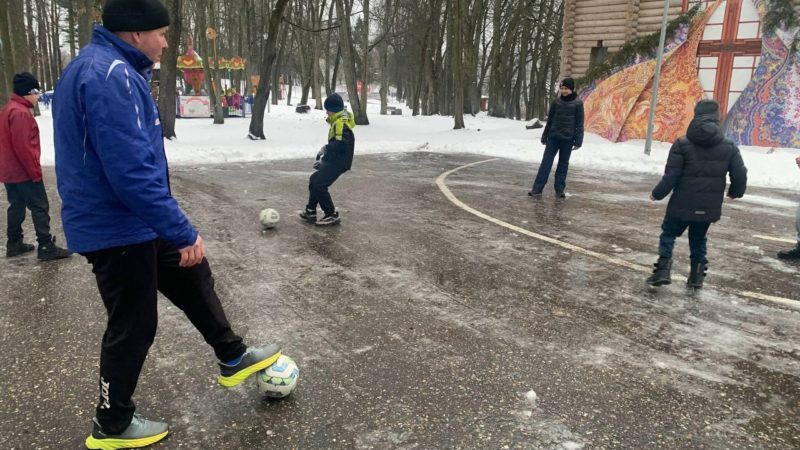 На Городке прошло занятие по ОФП