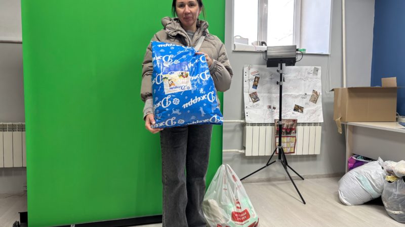 Жительница Рузы откликнулась на сбор помощи для животных Можайского приюта