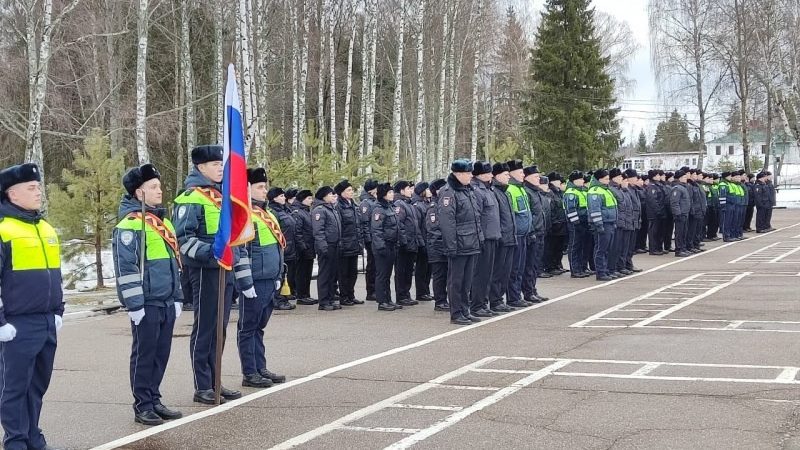 В центре профподготовки Госавтоинспекции в поселке Теряево прошло приведение слушателей к Присяге сотрудника органов внутренних дел Российской Федерации