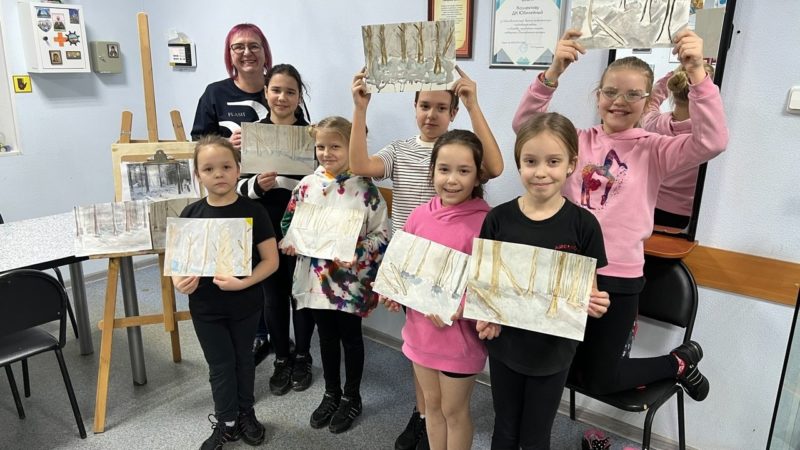 В Тучково прошел мастер-класс «Зимний лес»