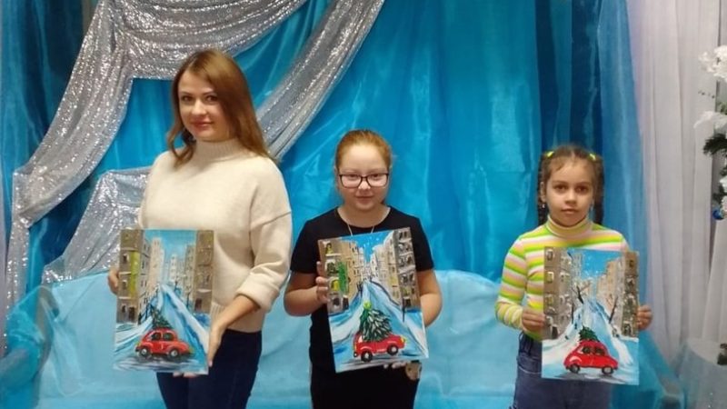 В Дорохово прошел мастер-класс по акриловой живописи