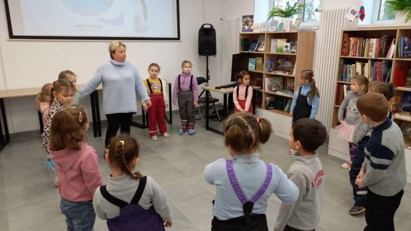 В Рузе прошло занятие «Среди льда и снега»