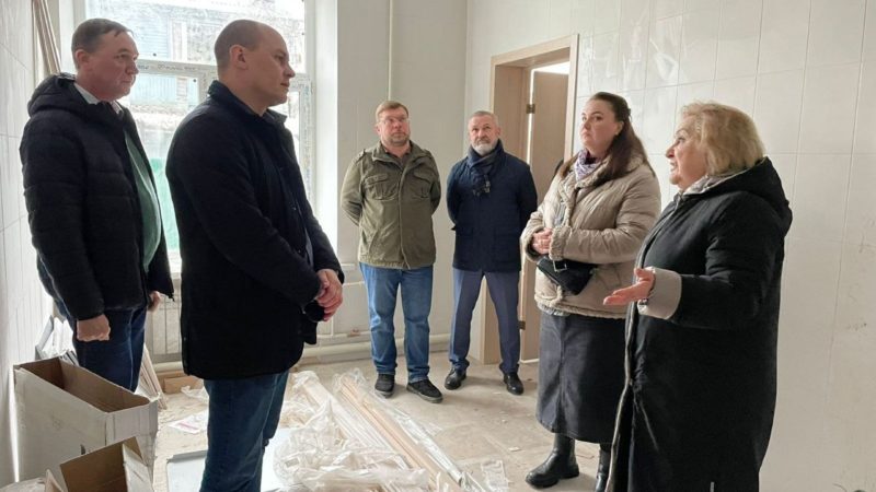 Ремонт поликлиники в Колюбакино — в завершающей стадии