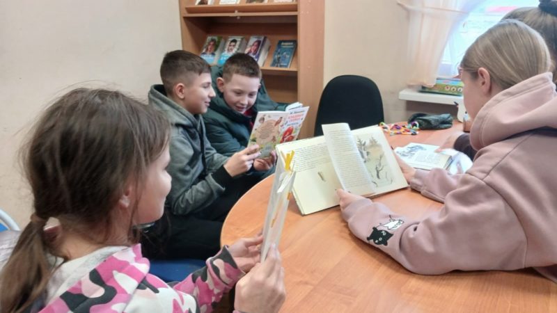 Юные орешковцы читали рассказы Пришвина