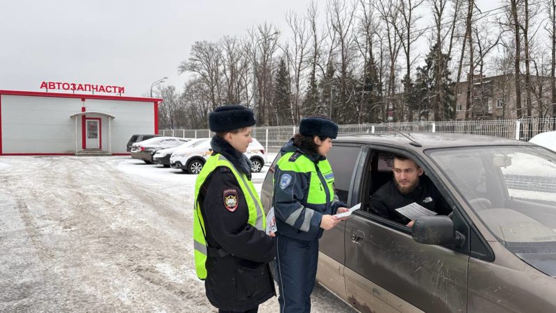 Рузские госавтоинспекторы побеседовали с водителями о безопасности маленьких пассажиров
