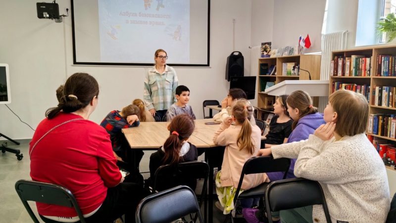 Для юных ружан прошло занятие «Безопасность зимой»