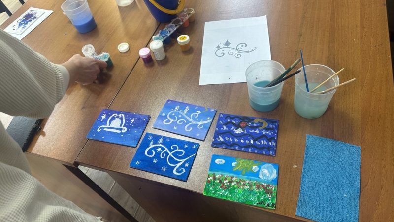 На Беляной Горе прошел мастер-класс «Зимние узоры»