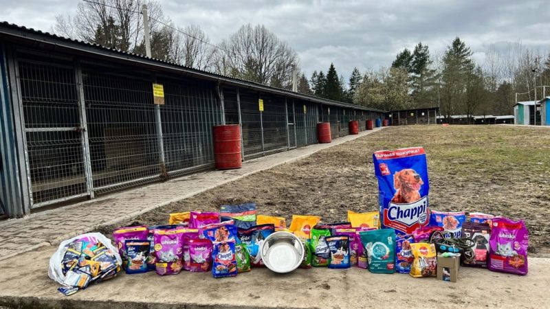 Нестеровские волонтеры передали помощь в приют для животных