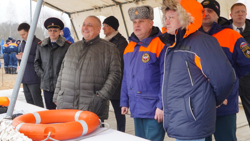 Спасатели Московской области отрабатывали в Рузском округе план операций в случае весеннего паводка