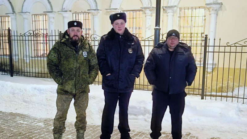 Рузские казаки – помощники полицейских в охране общественного порядка