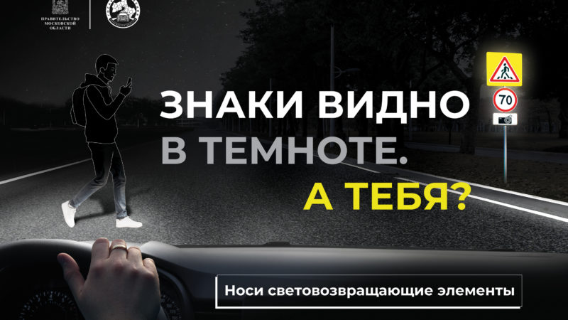 Жителям Подмосковья напоминают о дорожной безопасности