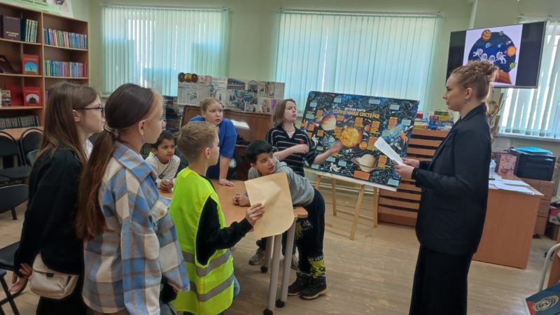 Юные тучковцы выполняли космические задания