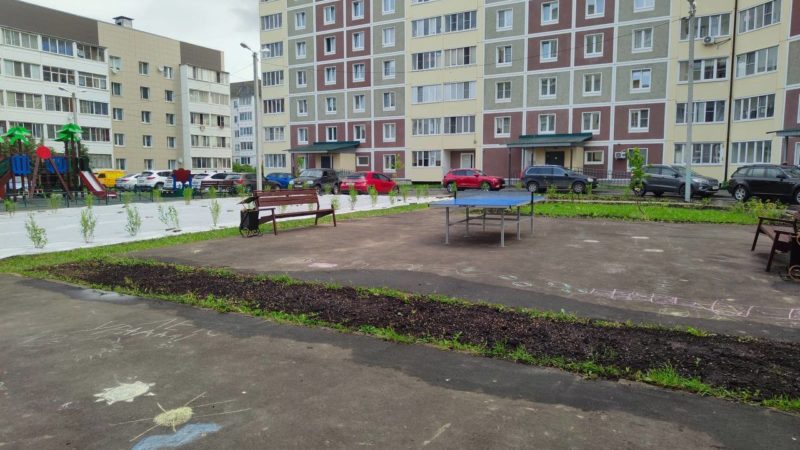 В Рузе привели в порядок придомовую территорию на улице Федеративной