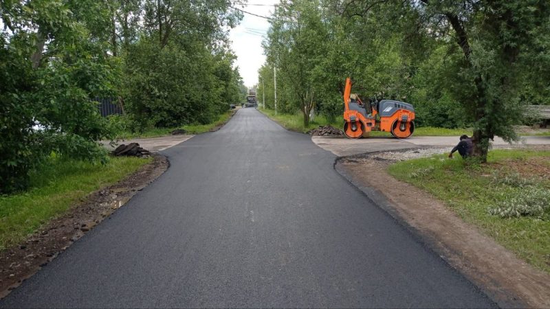 На улице Пролетарской в Дорохово выполнен капитальный ремонт покрытия