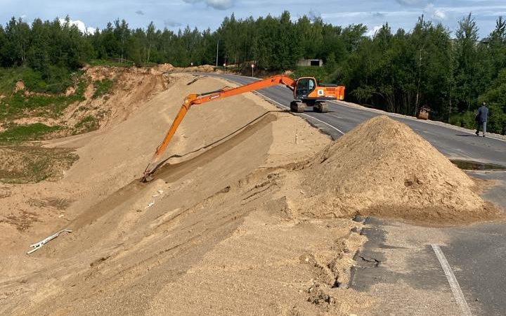 На объездной дороге в Тучково продолжается капитальный ремонт