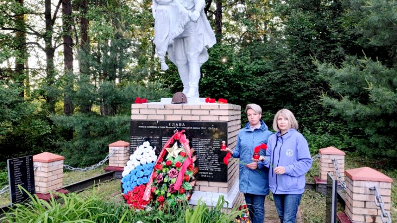 В Рузе на улице Лесной почтили память героев Великой Отечественной войны
