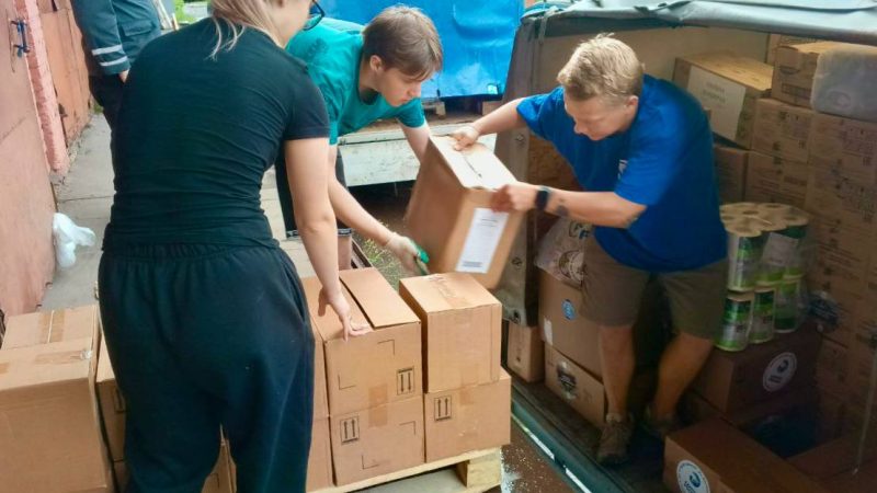 Рузские молодогвардейцы участвовали в сборе гумпомощи для жителей Курской области