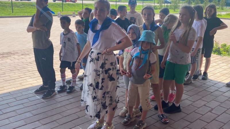 Ребята из лагеря Тучковской школы №1 показали физические и умственные способности