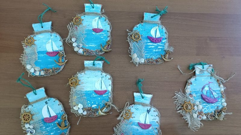 В Тучковской библиотеке мастерили арт-поделки