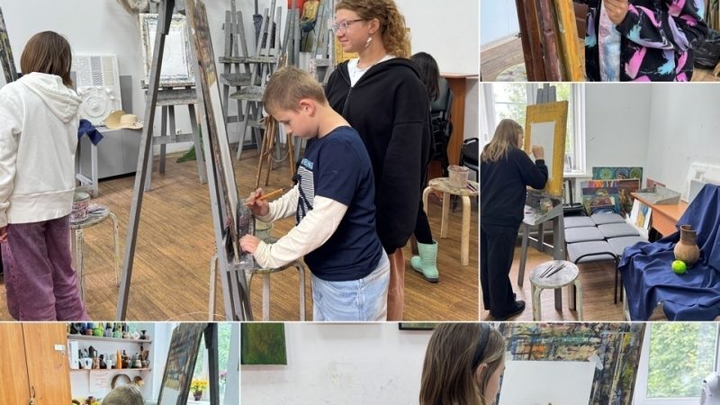 Ученики Рузского филиала МГКИ осваивали живопись
