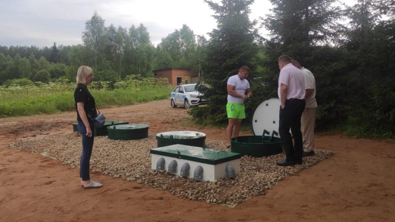 В Колодкино установили новые очистные сооружения