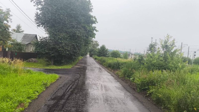 Улица Зелёная в Тучково – теперь без ям и неровностей