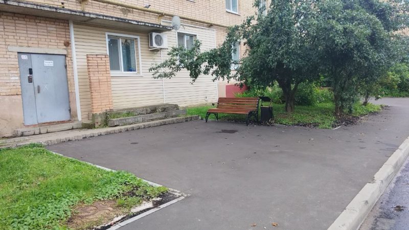 В Рузе отремонтировали двор на улице Ульяновской