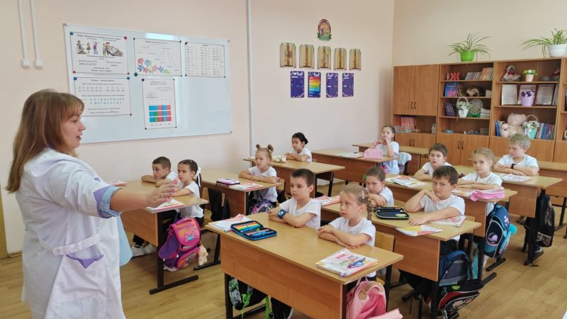 Занятие о здоровом образе жизни в 1б классе