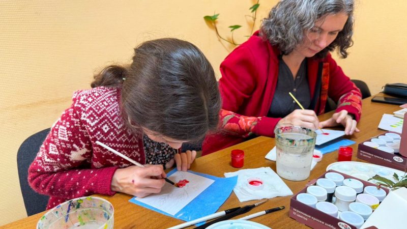 В Горбово состоялся мастер-класс по росписи