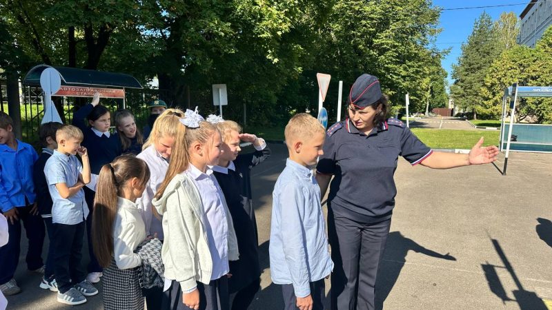 Рузские школьники вспоминали и закрепляли на практике правила дорожной безопасности