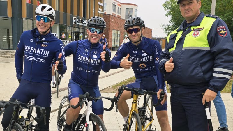 Во время велозаезда Gran Fondo в Рузе прошла пропагандистская акция по безопасности дорожного движения