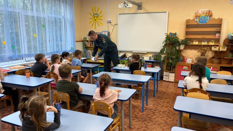 Правила пожарной безопасности закрепили тучковские дошколята