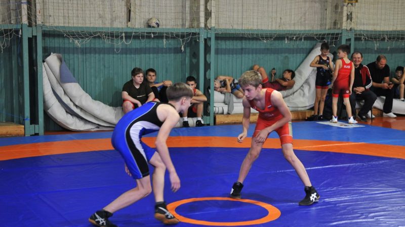 В Рузе соревновались юные борцы