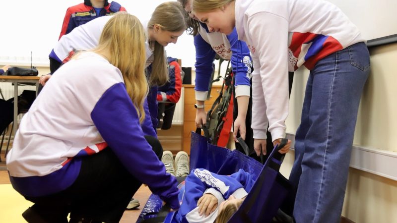 Рузские волонтеры отрабатывали на практике оказание первой помощи